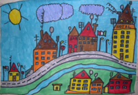 Desenho de Verona feito por crianca